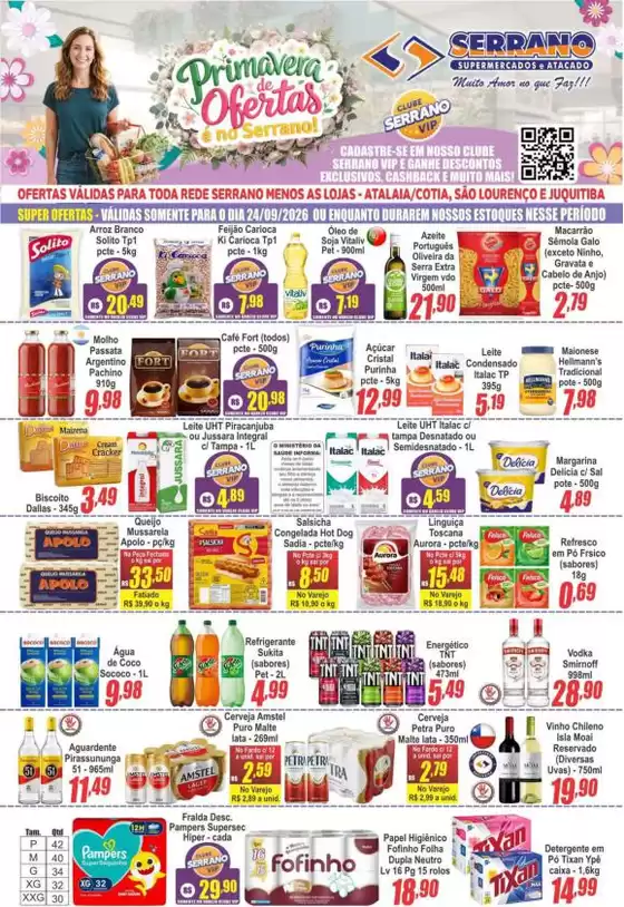 Catálogo Serrano Supermercado | Ofertas exclusivas e pechinchas | 2026-09-24T00:00:00.000Z - 2026-09-24T00:00:00.000Z