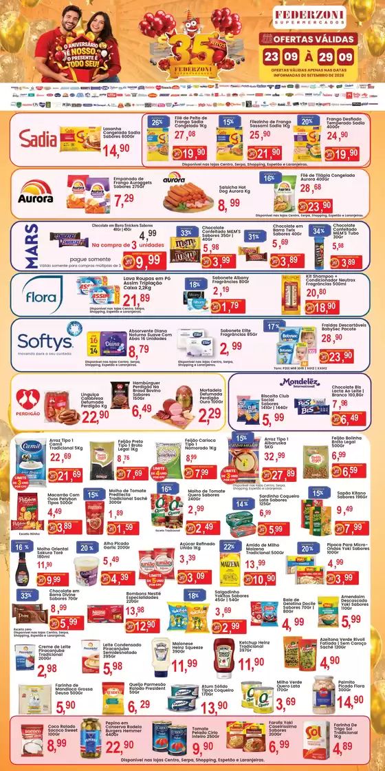 Catálogo Federzoni Supermercados | Ofertas exclusivas | 2026-09-24T00:00:00.000Z - 2026-09-29T00:00:00.000Z