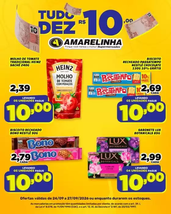 Catálogo Amarelinha Supermercados | Ofertas Da Semana | 2026-09-24T00:00:00.000Z - 2026-09-27T00:00:00.000Z