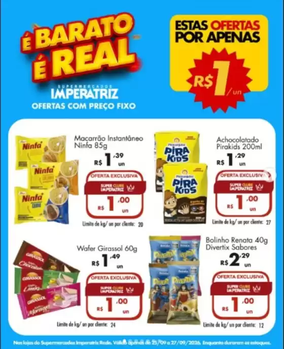 Catálogo Supermercados Imperatriz | E barato e Real | 2026-09-25T00:00:00.000Z - 2026-09-27T00:00:00.000Z