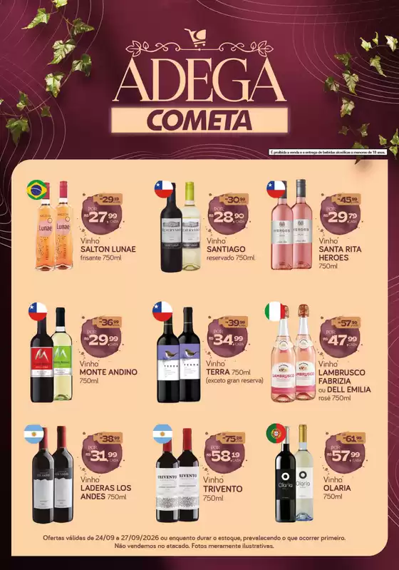 Catálogo Cometa Supermercados | ADEGA COMETA | 2026-09-25T00:00:00.000Z - 2026-09-27T00:00:00.000Z
