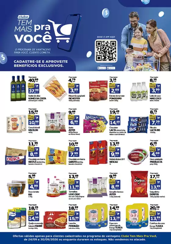 Catálogo Cometa Supermercados | O clube tem mais para você. | 2026-09-25T00:00:00.000Z - 2026-09-30T00:00:00.000Z