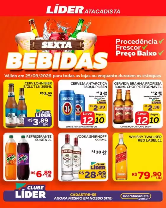 Catálogo Líder Atacadista | Sexta bebidas | 2026-09-25T00:00:00.000Z - 2026-09-25T00:00:00.000Z