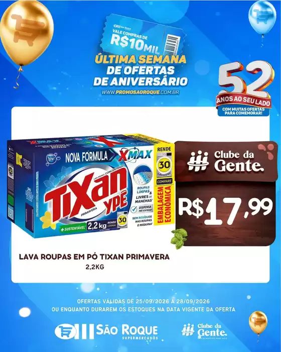 Catálogo São Roque Supermercados | Encarte São Roque Supermercados | 2026-09-25T00:00:00.000Z - 2026-09-28T00:00:00.000Z