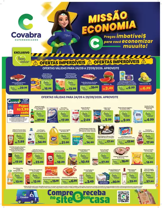Catálogo Covabra Supermercados | Jornal de Ofertas Leme | 2026-09-24T00:00:00.000Z - 2026-09-29T00:00:00.000Z