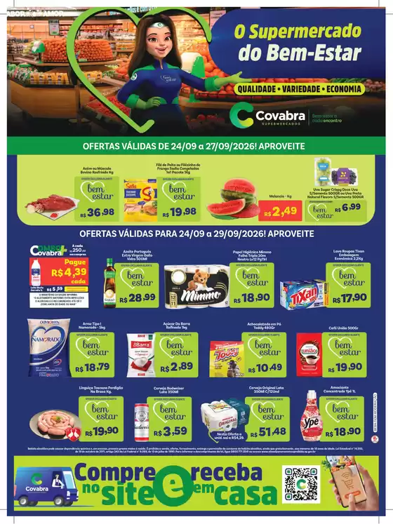 Catálogo Covabra Supermercados | Jornal de Ofertas Vinhedo Campinas Pirassununga | 2026-09-24T00:00:00.000Z - 2026-09-29T00:00:00.000Z