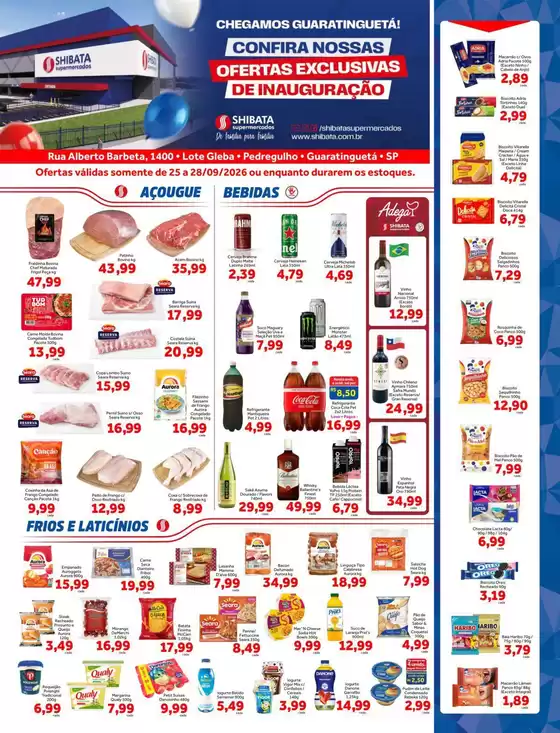 Catálogo Shibata Supermercados | Ofertas e promoções atuais | 2026-09-25T00:00:00.000Z - 2026-09-28T00:00:00.000Z