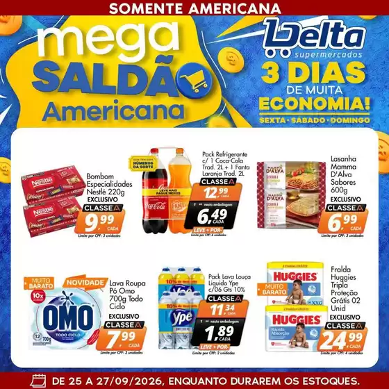 Catálogo Delta Supermercados | Ofertas para caçadores de pechinchas | 2026-09-25T00:00:00.000Z - 2026-09-27T00:00:00.000Z