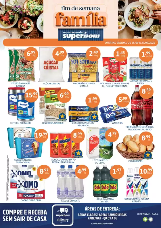 Catálogo Superbom Supermercado | Encarte Superbom Supermercado | 2026-09-25T00:00:00.000Z - 2026-09-27T00:00:00.000Z