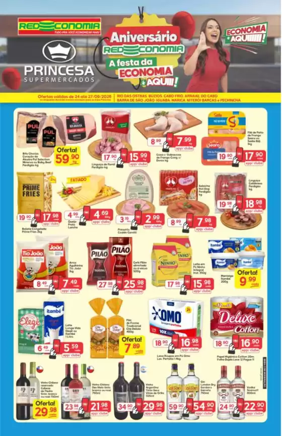 Catálogo Princesa Supermercados | Aniversário Redeconomia G2 - 24 a 27/09 | 2026-09-25T00:00:00.000Z - 2026-09-27T00:00:00.000Z