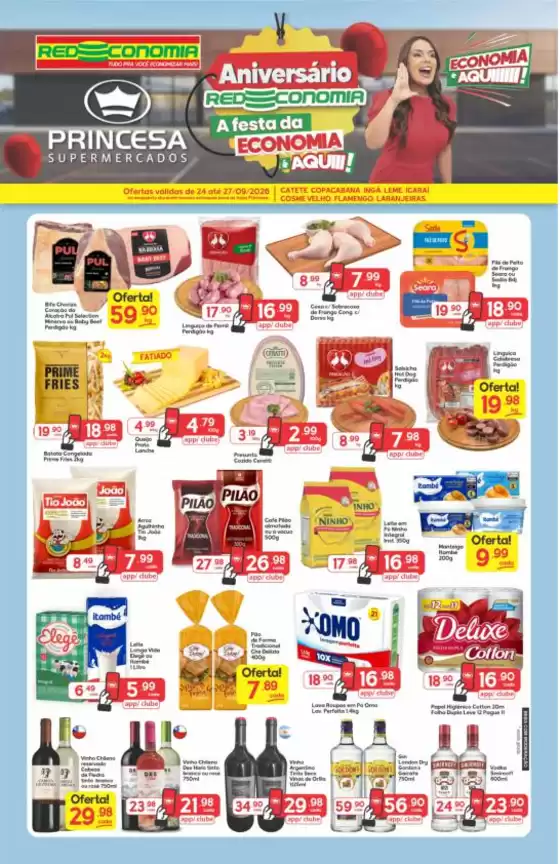 Catálogo Princesa Supermercados | Aniversário Redeconomia G1 - 24 a 27/09 | 2026-09-25T00:00:00.000Z - 2026-09-27T00:00:00.000Z