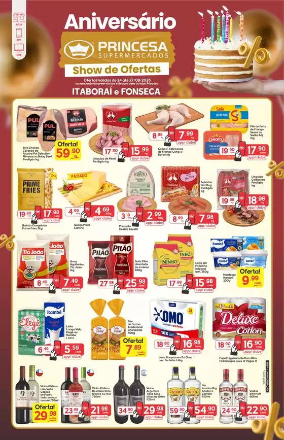 Catálogo Princesa Supermercados | Aniversário Princesaa - 24 a 27/09 | 2026-09-25T00:00:00.000Z - 2026-09-27T00:00:00.000Z