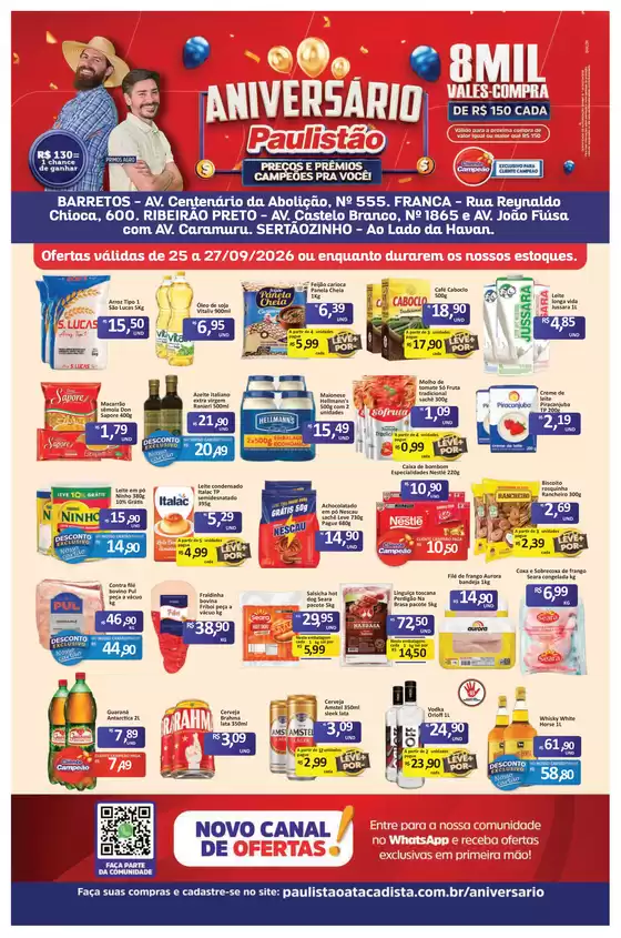 Catálogo Paulistão Atacadista | Encarte Paulistão Atacadista | 2026-09-25T00:00:00.000Z - 2026-09-27T00:00:00.000Z