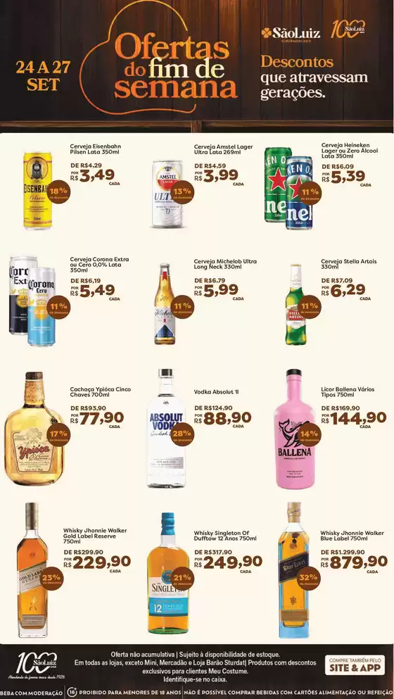 Catálogo Mercadinhos São Luiz | Ofertas do fim de semana | 2026-09-24T00:00:00.000Z - 2026-09-27T00:00:00.000Z