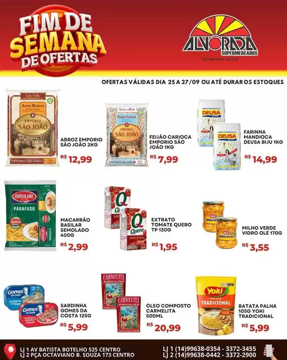 Catálogo Alvorada Supermercados | Encarte Alvorada Supermercados | 2026-09-25T00:00:00.000Z - 2026-09-27T00:00:00.000Z