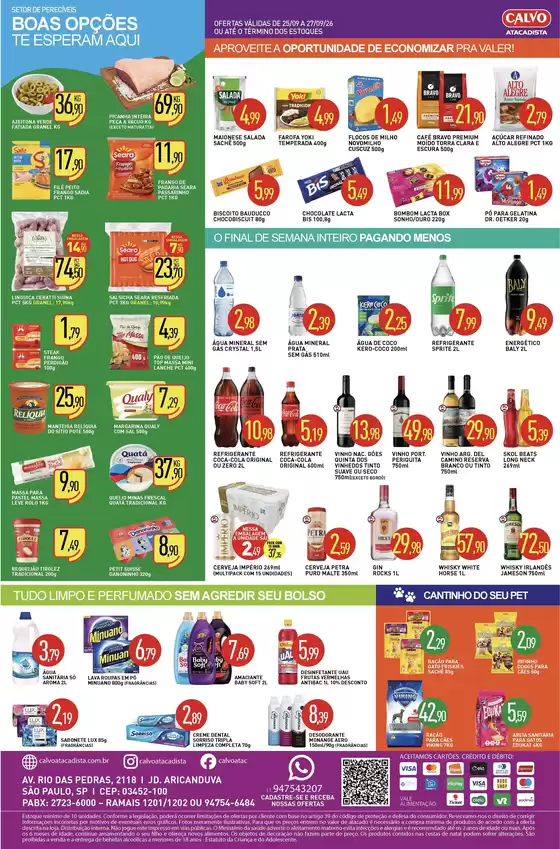 Catálogo Calvo Atacadista | Melhores ofertas para compradores econômicos | 2026-09-25T00:00:00.000Z - 2026-09-27T00:00:00.000Z