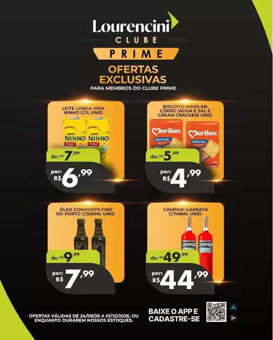 Catálogo Lourencini Supermercados | Ampla seleção de ofertas | 2026-09-24T00:00:00.000Z - 2026-10-01T00:00:00.000Z