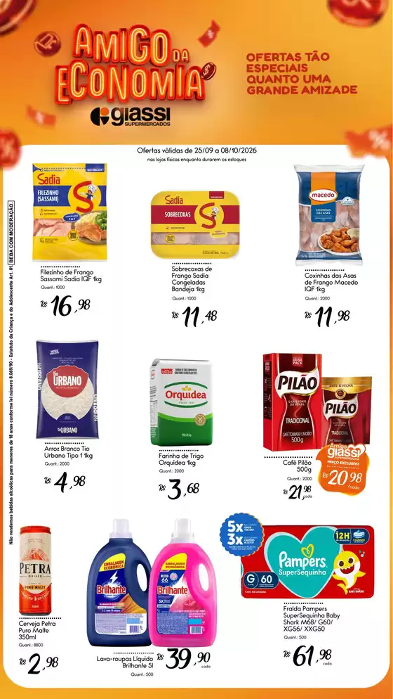 Catálogo Giassi Supermercados | Ótima oferta para todos os clientes | 2026-09-25T00:00:00.000Z - 2026-10-08T00:00:00.000Z