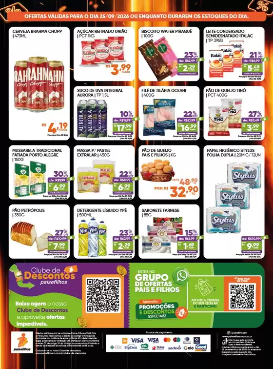 Catálogo Pais e Filhos Supermercados | Economize agora com nossas ofertas | 2026-09-25T00:00:00.000Z - 2026-09-25T00:00:00.000Z