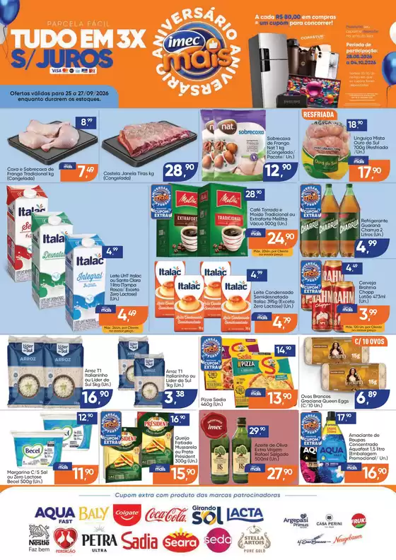 Catálogo Imec Supermercados | BAIXA 17130 IMEC Ranchao PARCELA FACIL 25 a 270926 | 2026-09-25T00:00:00.000Z - 2026-09-27T00:00:00.000Z