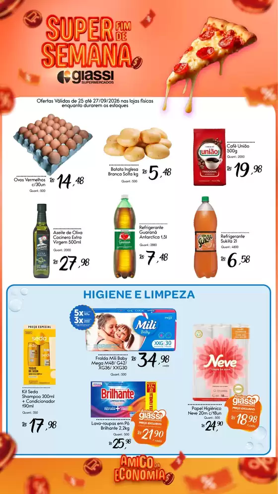 Catálogo Giassi Supermercados | Encarte Giassi Supermercados | 2026-09-25T00:00:00.000Z - 2026-09-27T00:00:00.000Z