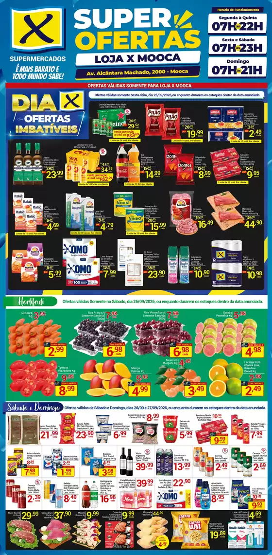 Catálogo X Supermercados | Ótima oferta para caçadores de pechinchas | 2026-09-25T00:00:00.000Z - 2026-09-29T00:00:00.000Z