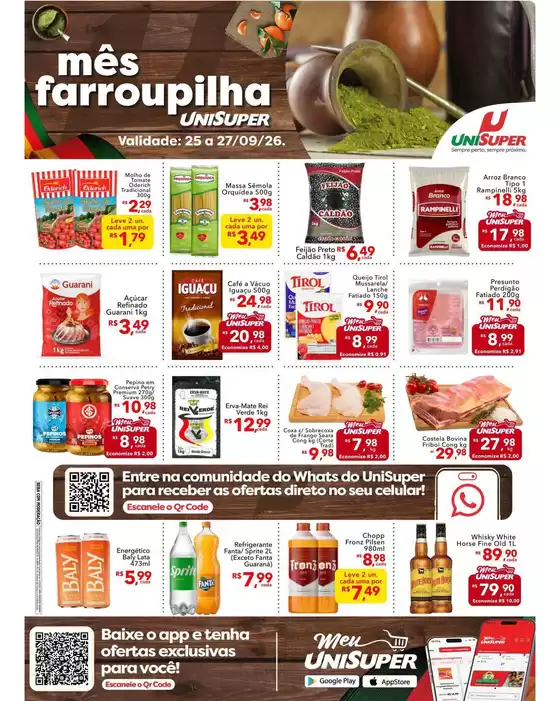 Catálogo UniSuper | Ofertas exclusivas e pechinchas | 2026-09-25T00:00:00.000Z - 2026-09-27T00:00:00.000Z