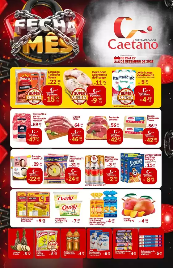 Catálogo Supermercados Caetano | Melhores ofertas para compradores econômicos | 2026-09-25T00:00:00.000Z - 2026-09-27T00:00:00.000Z