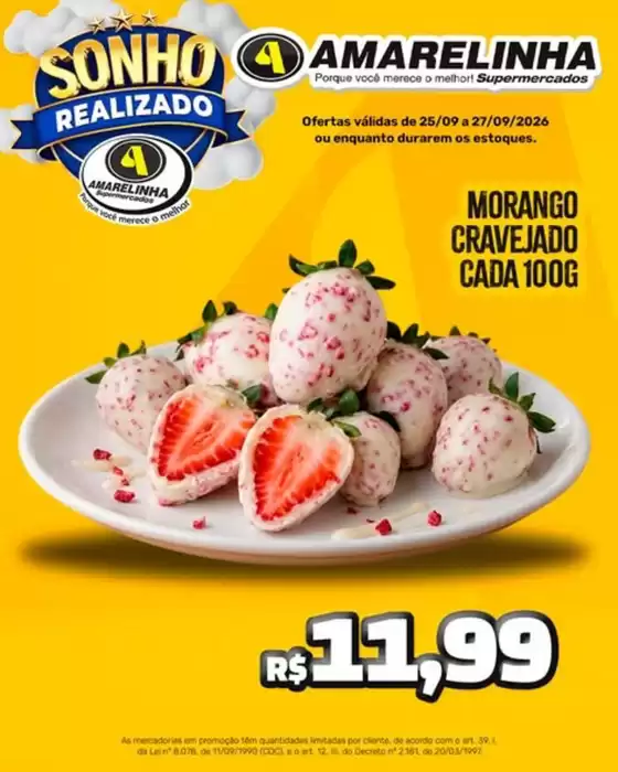 Catálogo Amarelinha Supermercados | Ofertas Especial | 2026-09-25T00:00:00.000Z - 2026-09-27T00:00:00.000Z
