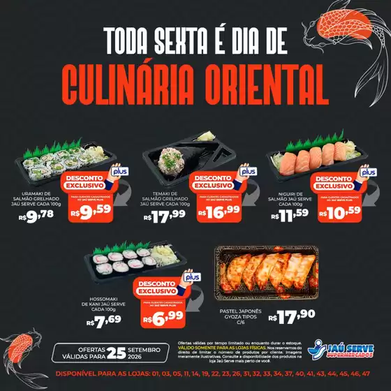 Catálogo Supermercados Jaù Serve | Culinária Oriental | 2026-09-25T00:00:00.000Z - 2026-09-25T00:00:00.000Z