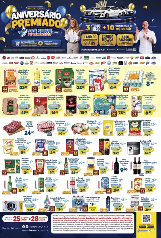 Catálogo Supermercados Jaù Serve | Weekend Deals | 2026-09-25T00:00:00.000Z - 2026-09-28T00:00:00.000Z
