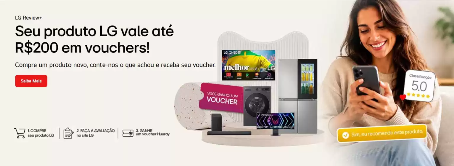 Catálogo LG | Seu produto LG vale ate R$200 em vouchers ! | 2026-09-28T00:00:00.000Z - 2026-10-09T00:00:00.000Z