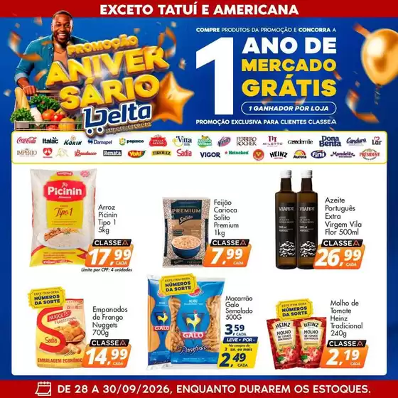 Catálogo Delta Supermercados | Ofertas e promoções atuais | 2026-09-28T00:00:00.000Z - 2026-09-30T00:00:00.000Z