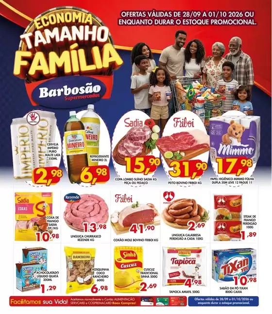Catálogo Barbosão Extra Supermercados | Ofertas Barbosão Extra Supermercados | 2026-09-28T00:00:00.000Z - 2026-10-01T00:00:00.000Z