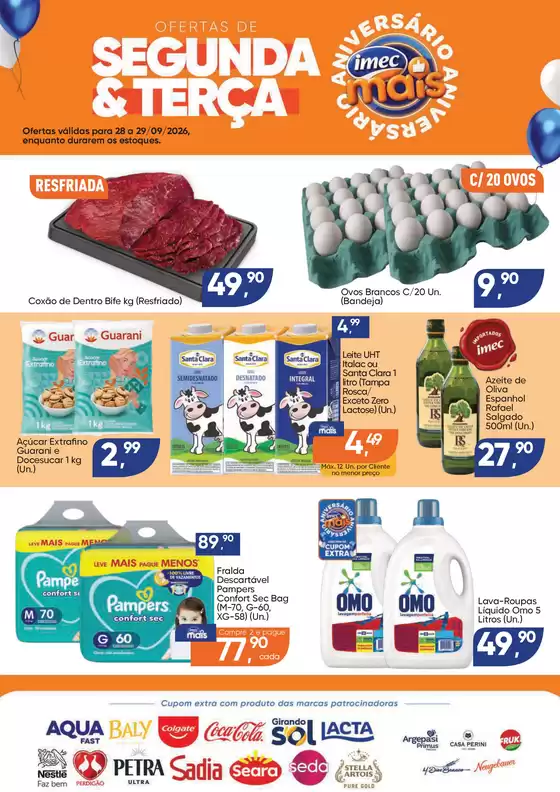 Catálogo Imec Supermercados | BAIXA 18051 IMEC Card Especial Segunda e Terca 28 a 29092026 | 2026-09-28T00:00:00.000Z - 2026-09-29T00:00:00.000Z