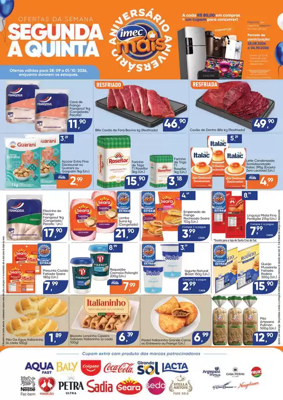 Catálogo Imec Supermercados | BAIXA 17121 IMEC Ofertas da Semana 2809 a 011026 | 2026-09-28T00:00:00.000Z - 2026-10-01T00:00:00.000Z