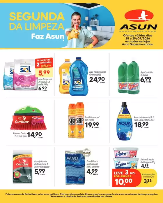 Catálogo Asun | Segunda da Limpeza | 2026-09-28T00:00:00.000Z - 2026-09-29T00:00:00.000Z