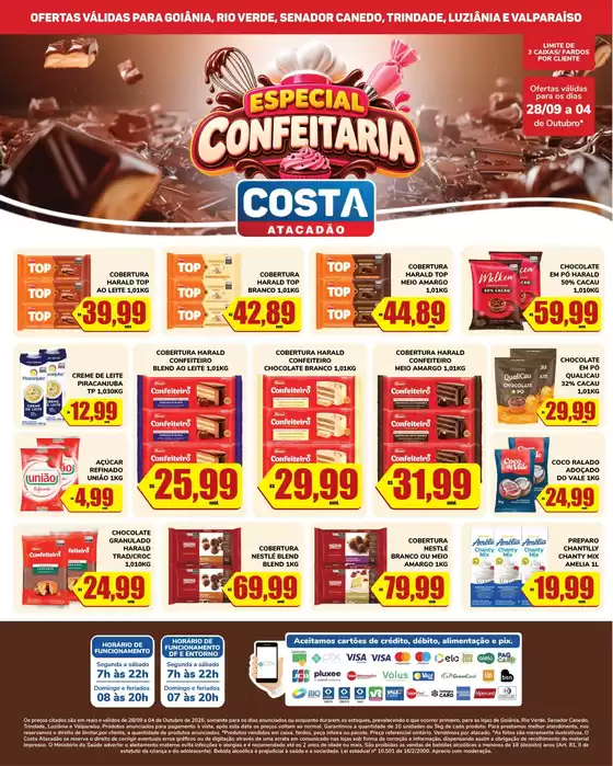Catálogo Costa Atacadão | ESPECIAL CONFEITARIA | 2026-09-28T00:00:00.000Z - 2026-10-04T00:00:00.000Z