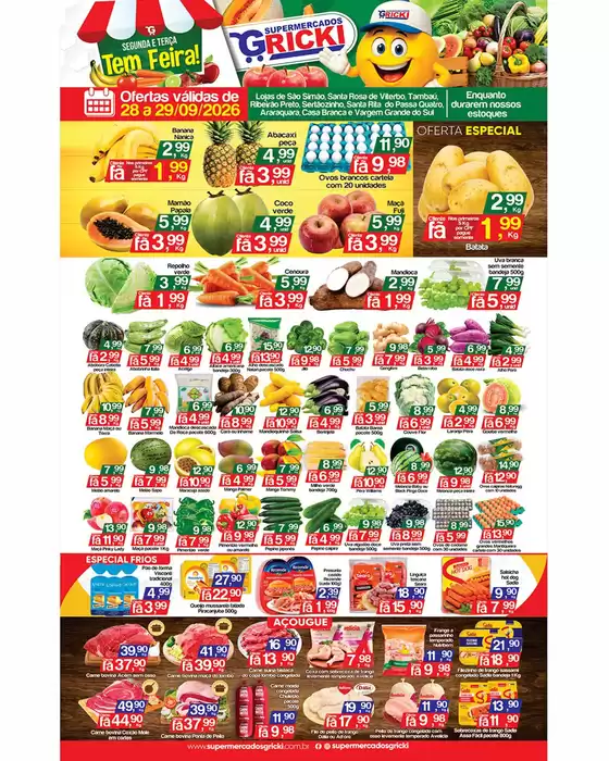 Catálogo Supermercados Gricki | Encarte Supermercados Gricki | 2026-09-28T00:00:00.000Z - 2026-09-29T00:00:00.000Z