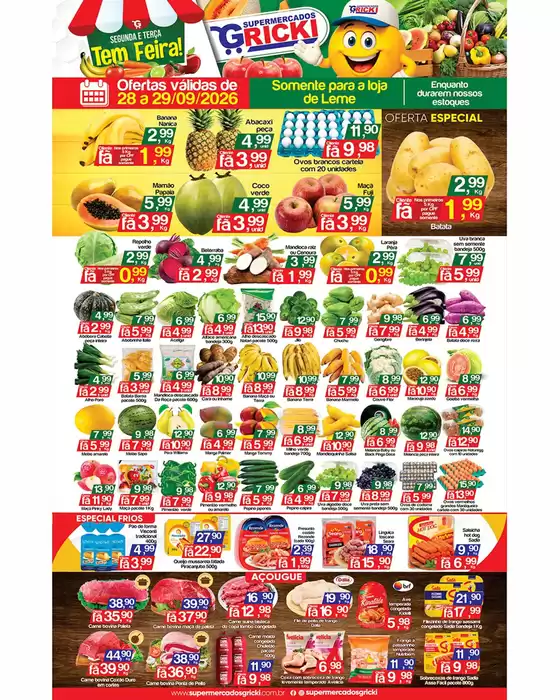 Catálogo Supermercados Gricki | Pechinchas e ofertas atuais | 2026-09-28T00:00:00.000Z - 2026-09-29T00:00:00.000Z