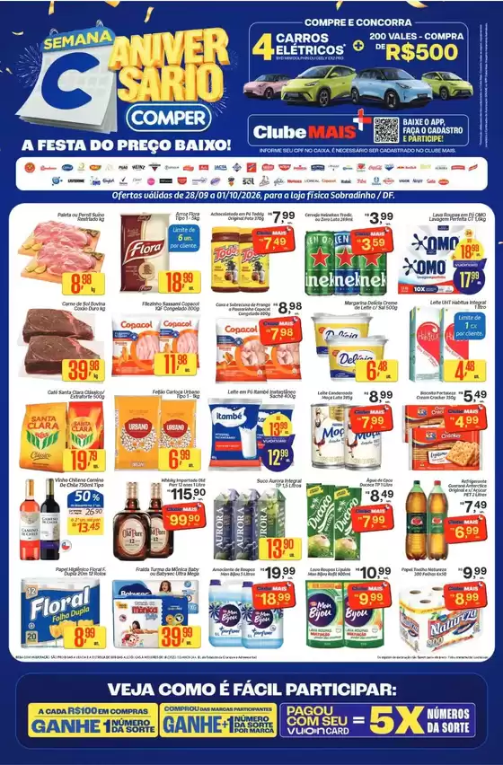 Catálogo Comper | SEMANA C DE ANIVERSÁRIO DF SOBRADINHO | 2026-09-28T00:00:00.000Z - 2026-10-01T00:00:00.000Z