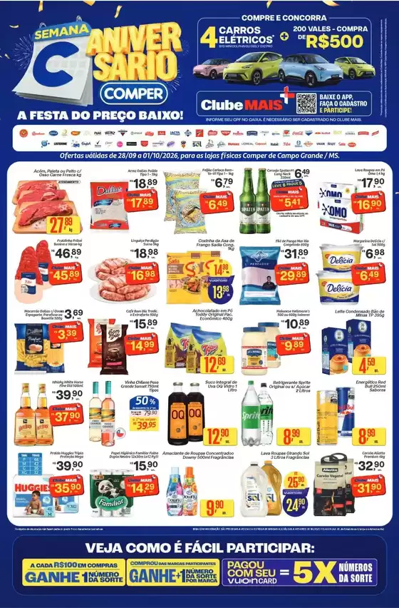 Catálogo Comper | SEMANA C DE ANIVERSÁRIO MS CAMPO GRANDE | 2026-09-28T00:00:00.000Z - 2026-10-01T00:00:00.000Z