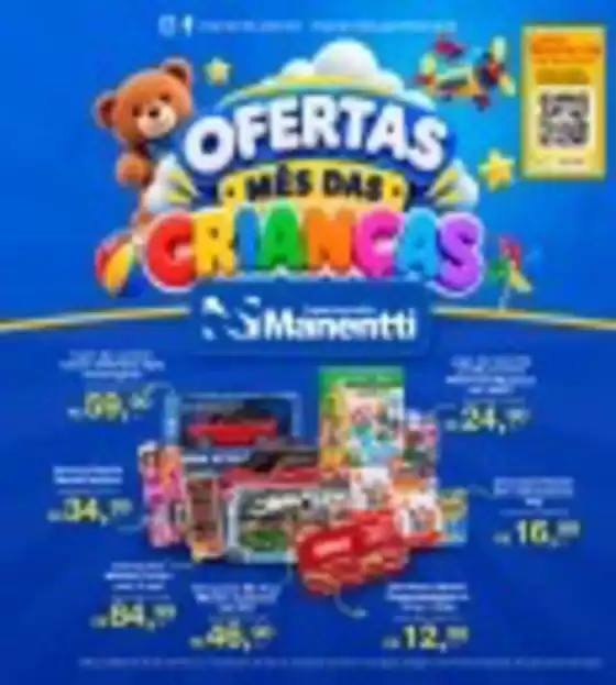 Catálogo Supermercados Manentti | Ofertas mes das Criancas | 2026-09-28T00:00:00.000Z - 2026-10-11T00:00:00.000Z