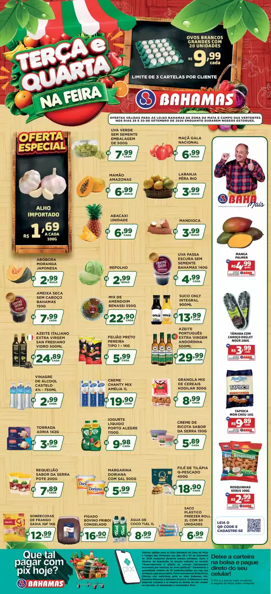 Catálogo Bahamas Supermercados em Marília |  Terça e quarta-feira na Feira | 2026-09-29T00:00:00.000Z - 2026-09-30T00:00:00.000Z