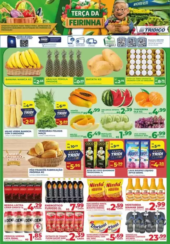 Catálogo Supermercados Tridico em Hortolândia | Terça da Feirinha  | 2026-09-29T00:00:00.000Z - 2026-09-29T00:00:00.000Z