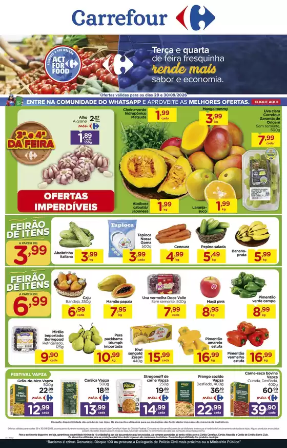 Catálogo Carrefour em Cachoeira de Goiás | FEIRA | 2026-09-29T00:00:00.000Z - 2026-09-30T00:00:00.000Z