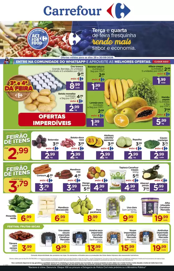 Catálogo Carrefour em Cachoeira de Goiás | Grandes descontos em produtos selecionados | 2026-09-29T00:00:00.000Z - 2026-09-30T00:00:00.000Z