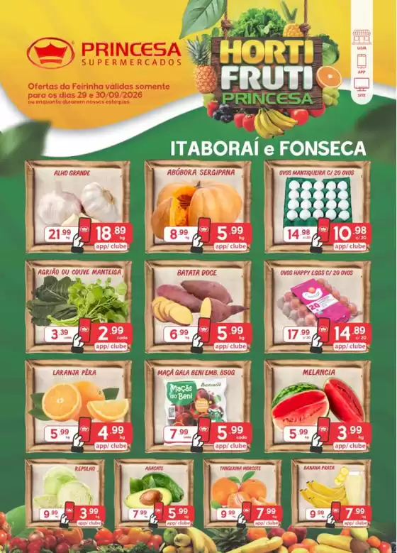 Catálogo Princesa Supermercados | Feirinha Itaborai e Fonseca - 08 a 09/09 | 2026-09-29T00:00:00.000Z - 2026-10-01T00:00:00.000Z