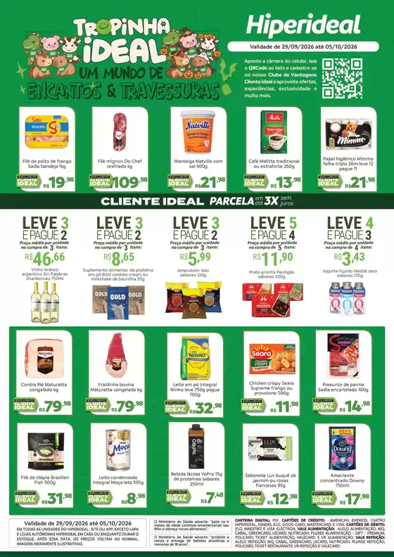 Catálogo Hiperideal Supermercados | Ofertas Hiperideal Supermercados | 2026-09-29T00:00:00.000Z - 2026-10-05T00:00:00.000Z