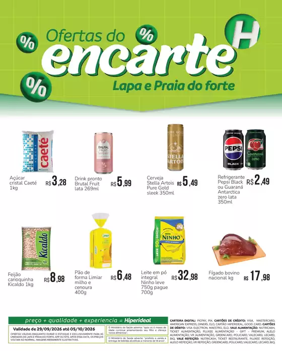 Catálogo Hiperideal Supermercados | Nossas melhores ofertas para você | 2026-09-29T00:00:00.000Z - 2026-10-05T00:00:00.000Z